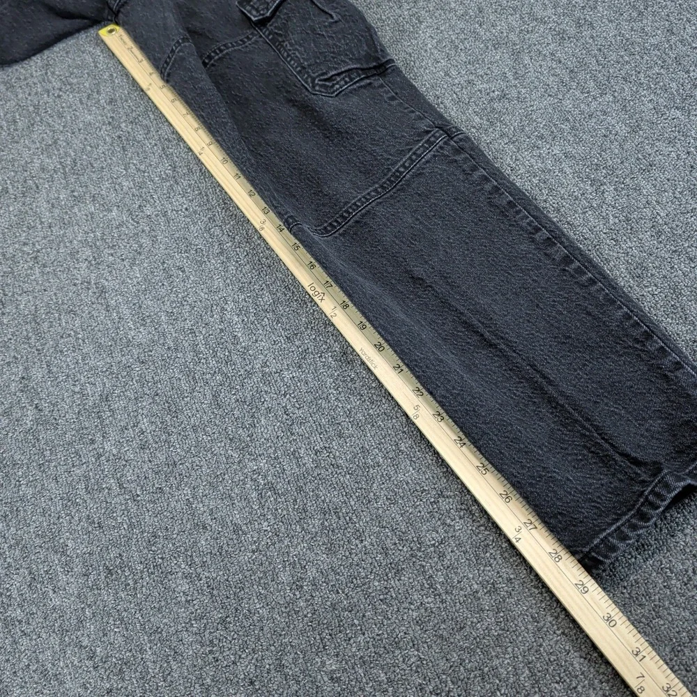 Isabel by Ingrid & Isabel 90s Straight Maternity Cargo Jeans Womens 2 Black